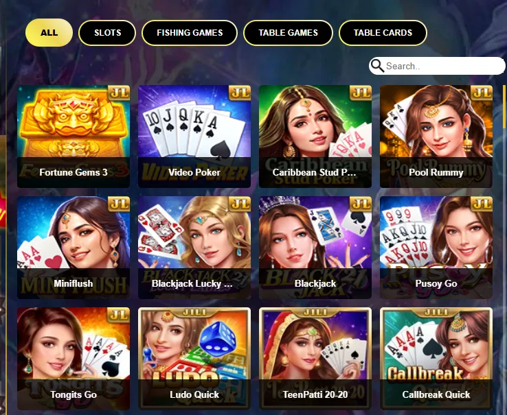 Jili games library preview